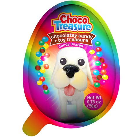 Choco Treasure Eggs with Chocolatey Candy & Puppy Toy Surprise | Tray