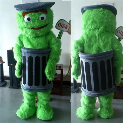 ohlees Customized Sesame Street Oscar The Grouch Mascot Costume Adult ...