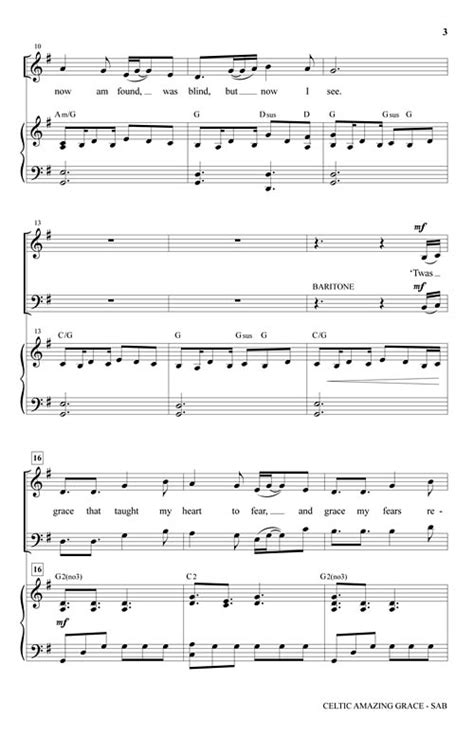 Celtic Amazing Grace Sheet Music by Michael Ware (SKU: 35031911 ...