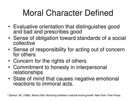 PPT - Moral and Character Development PowerPoint Presentation - ID:176296