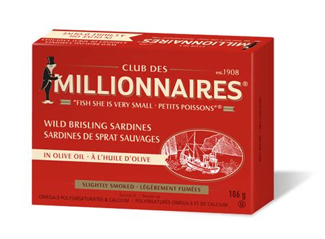 Wild Brisling Sardines in Olive Oil | Club des Millionnaires Seafood