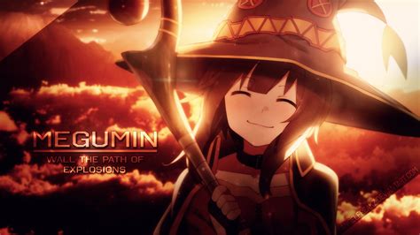 Megumin KonoSuba HD Wallpaper - Path of Explosions