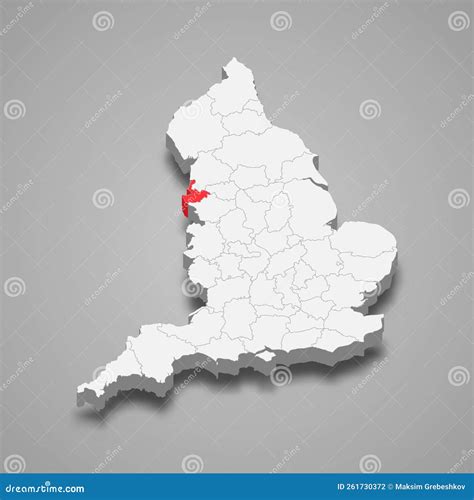 Merseyside County Administrative Map Vector Illustration ...