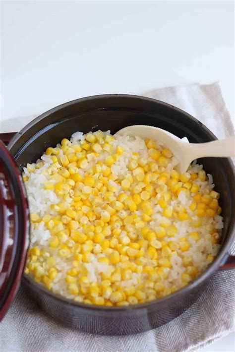 Japanese Corn Rice Recipe - Chef JA Cooks