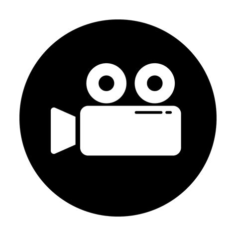 Round cinema camera icon. Film camera. Vector. 27739090 Vector Art at ...