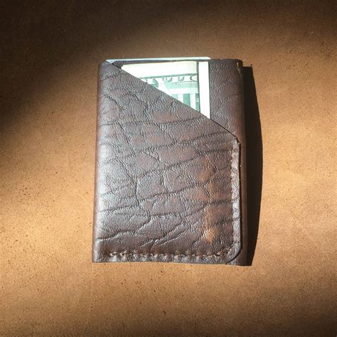 Bison Leather wallet hand stiched and lifetime guaranteed