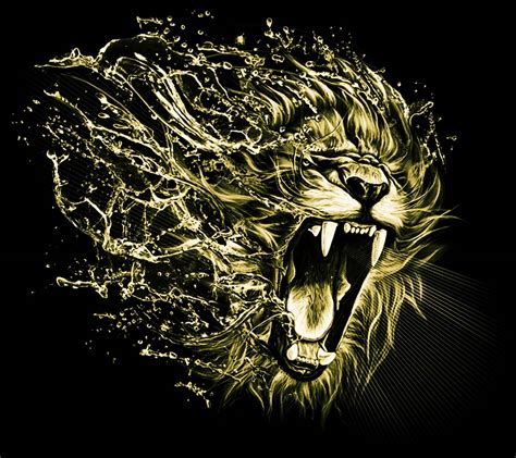 Gold Lion Wallpapers - Top Free Gold Lion Backgrounds - WallpaperAccess