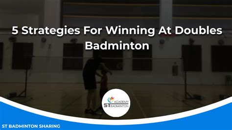 5 Strategies For Winning At Doubles Badminton | Coach MY #1