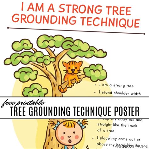 Free Printable Tree Grounding Technique for Kids | And Next Comes L - Hyperlexia Resources