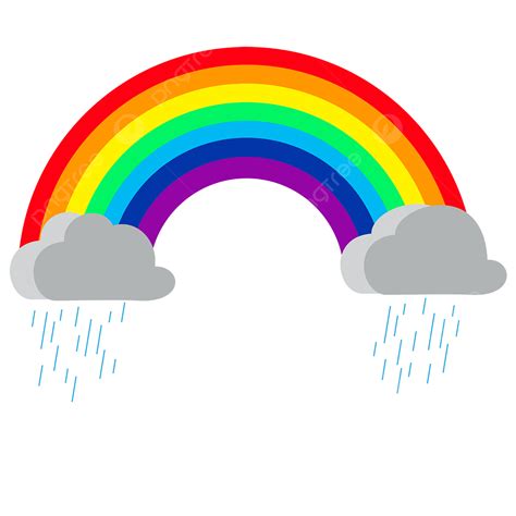 Rainbow And Rain Clipart Transparent Background, Raining Clouds Rainbow Transparent Png Clipart ...