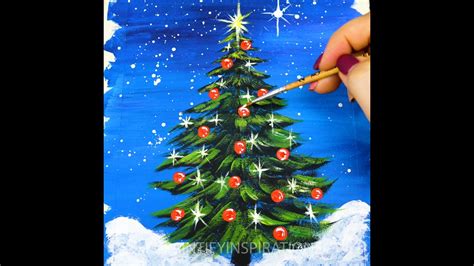 This Story Behind Easy Christmas Tree Painting Will Haunt You Forever ...