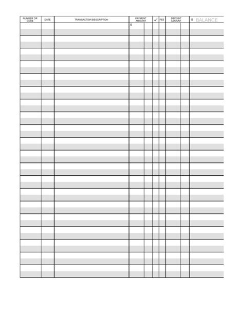 Free Printable Bookkeeping Sheets | General Ledger Free Office Form ...