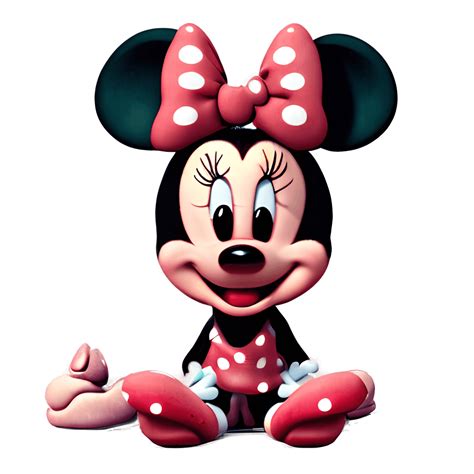 Cute Baby Minnie Mouse Nursery Art · Creative Fabrica