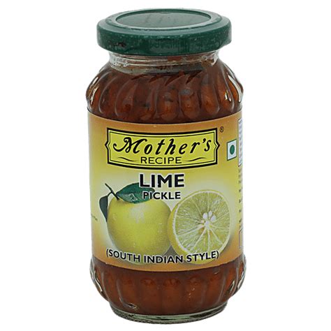 Buy Mothers Recipe Pickle - Lime (South Indian Style) 300 gm Jar Online ...