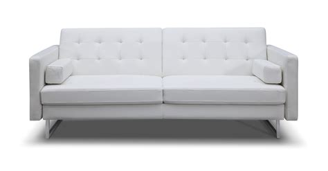 Whiteline Modern Living White Giovanni Faux Leather Contemporary Sofa ...