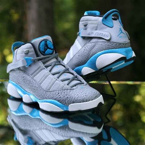 Air Jordan 6 Rings Grey Elephant Dark Powder Blue 322992-006 Men’s Size 11.5 #Jordan # ...