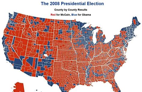 A Pilgrim's Progress: 2008 Presidential Election Results by County