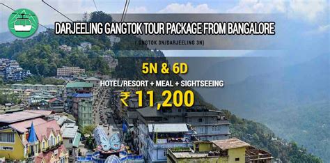 Darjeeling Gangtok tour package from Bangalore @₹11200