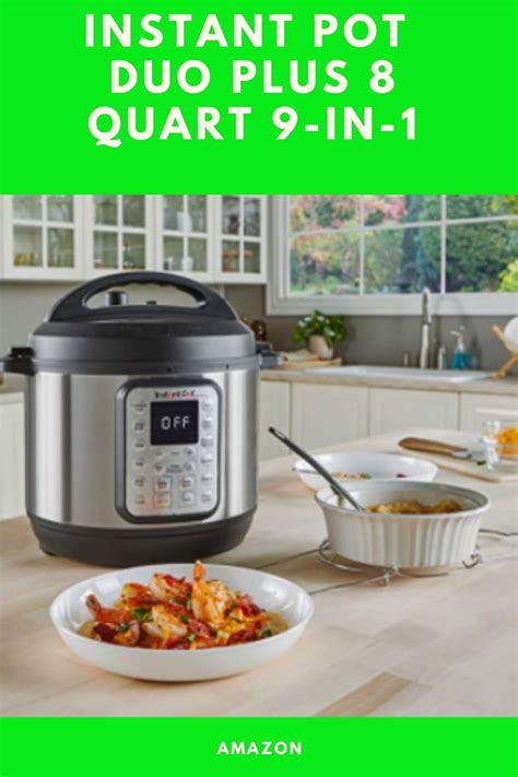 Instant Pot DUO Plus 8 Qt 9-in-1 Multi- Use Programmable Pressure Cooker, Slow Cooker, Rice ...