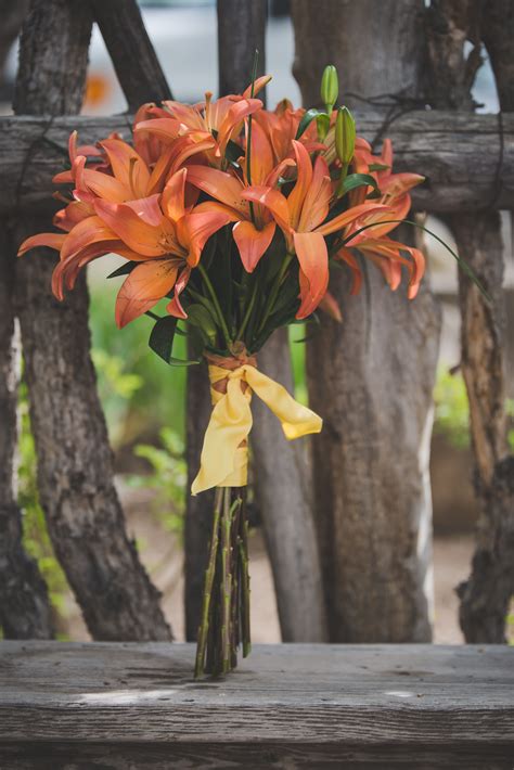 Tiger Lily Bridal Bouquet