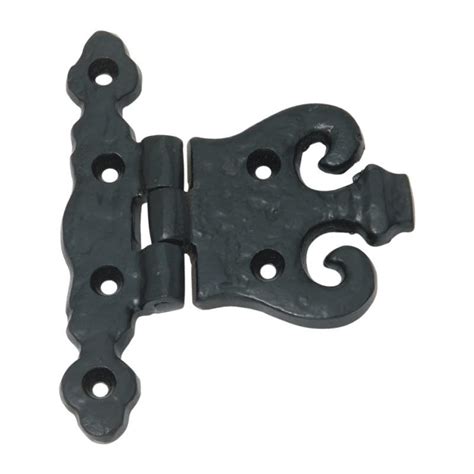 Antique Black Iron Fancy Decorative Door Hinges 4.1/4"X3.1/4"