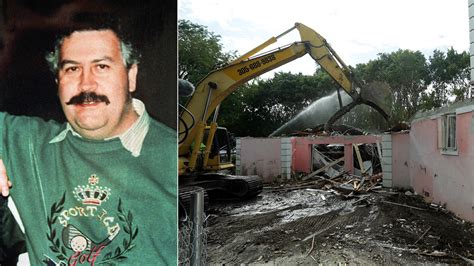 Demolition begins on Florida mansion owned by Pablo Escobar - ABC7 Los ...