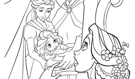 Baby Rapunzel Coloring Pages at GetDrawings | Free download