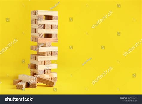 Jenga Tower Made Wooden Blocks On Stock Photo 2072335259 | Shutterstock
