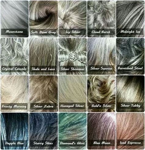 ALL HAIR MAKEOVER: Different shades of grey hair colour