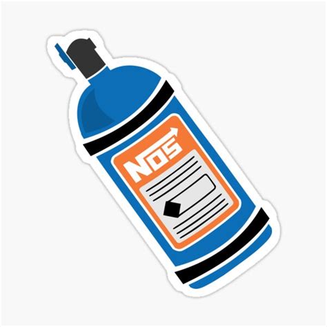 "NOS Nitrous Oxide Canister" Sticker for Sale by thesaltyyankee | Redbubble