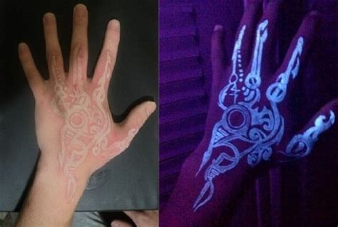 UV tattoos or blacklight tattoos are tattoos made with a special ink ...