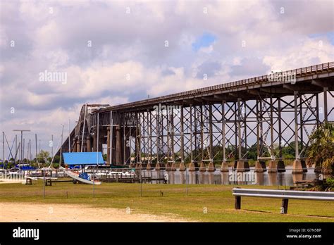 The Calcasieu River Bridge in Westlake, USA Stock Photo - Alamy