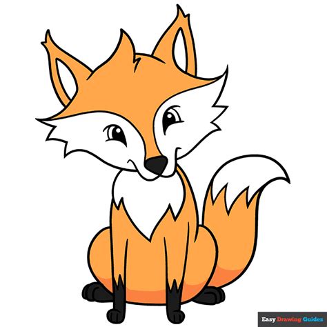 How to Draw a Cartoon Fox - Really Easy Drawing Tutorial