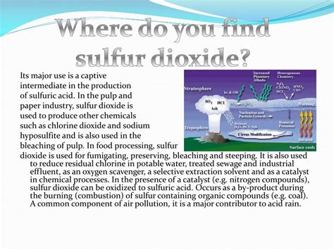 PPT - Sulfur Dioxide PowerPoint Presentation, free download - ID:6885076