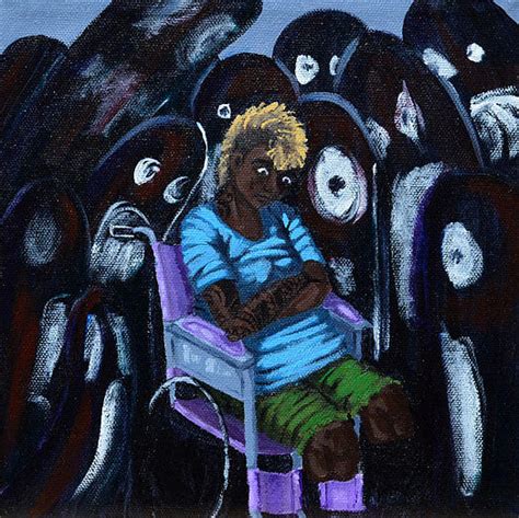 Social Anxiety Painting by Marla Edwards