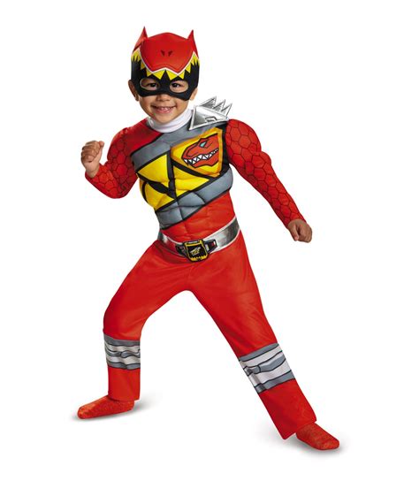 Red Power Ranger Dino Charge Toddler Muscle Costume - TV Show Costumes