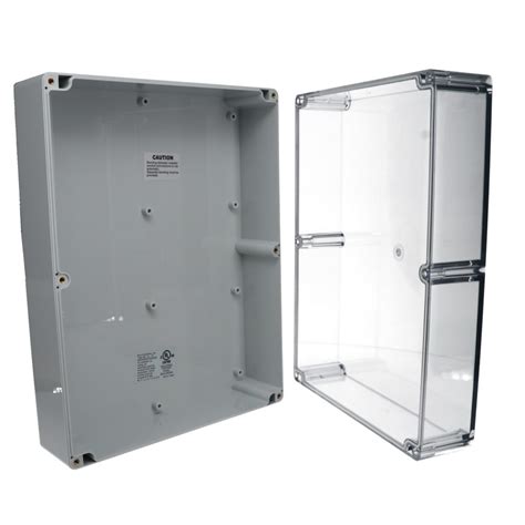 IP65 NEMA 4X Box with Clear Cover PN-1343-C - Bud Industries