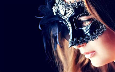 Mysterious girl, mask, eyes, mouth wallpaper | girls | Wallpaper Better