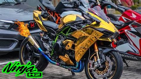 Kawasaki Ninja H2 ki Next Level MODIFICATION 🙈🤯⛔️ #charaas - YouTube