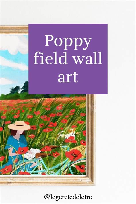 Poppy Field Painting poppy Fields Poster poppy Floral Art - Etsy ...