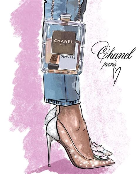 Fashion illustration Inspired by @alexandralapp_ @chanelofficial # ...