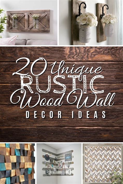 40 Unique Rustic Wood Wall Decor Ideas for Every Room | Rustic wall decor, Rustic wood wall ...