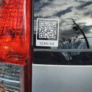 Custom QR Code Vinyl Decal Car Sticker Instagram Facebook | Etsy