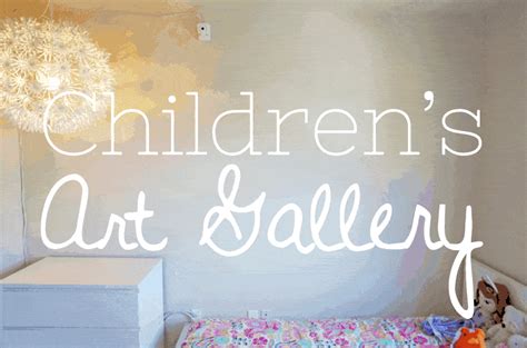 Coffee Tables: DIY Children’s Art Gallery