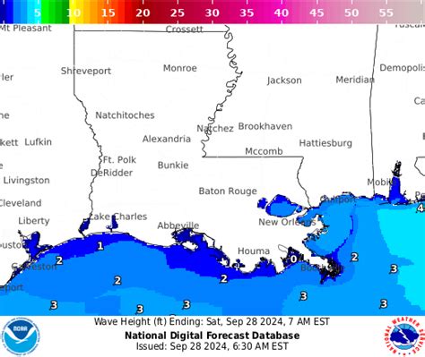 NOAA Graphical Forecast for Louisiana