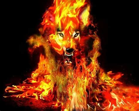 elemental fire wolf | Fire art, Werewolf art, Wolf artwork