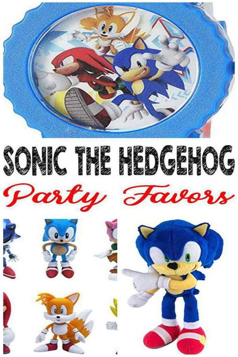 Best Sonic the Hedgehog Party Favor Ideas