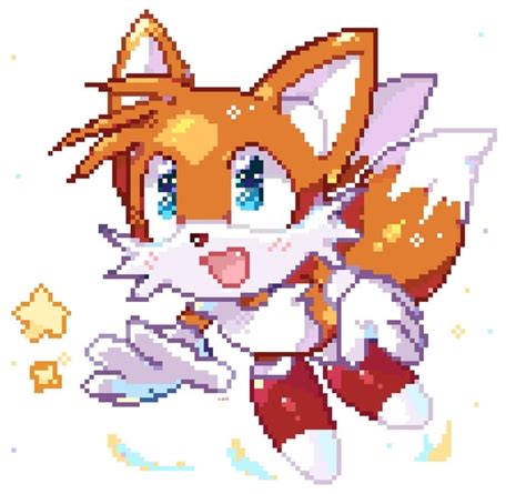 Adorable Tails pixel art by koasku : r/SonicTheHedgehog