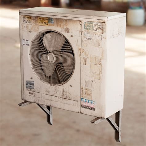 3D Air Conditioner Condenser - Old Model - TurboSquid 2021357