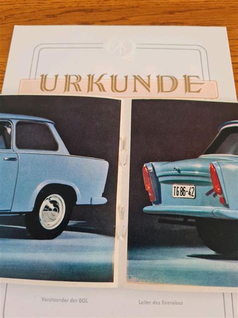 1964 Trabant Neuerer Prospekt Selten! Sachsenring AWZ IFA DDR in Baden ...